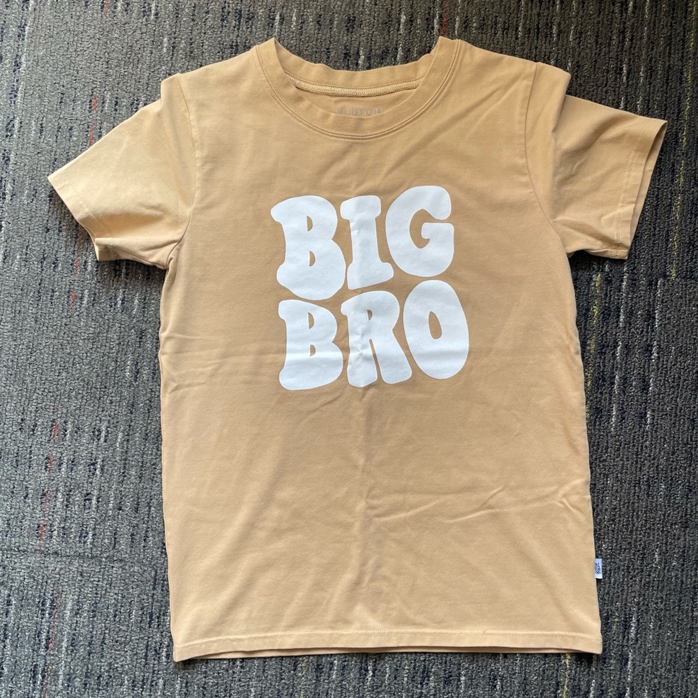 Fletch Brand Big Bro Tan Kids T-Shirt